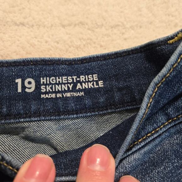 Arizona Jean Co. Jeans High-rise Skinny Ankle Distressed Women's Plus Size 19 - Picture 6 of 12